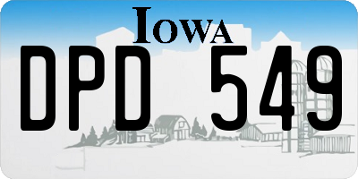IA license plate DPD549