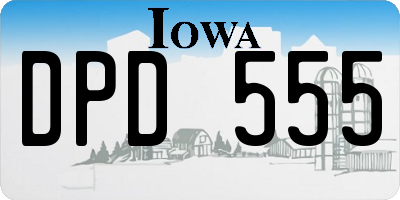 IA license plate DPD555