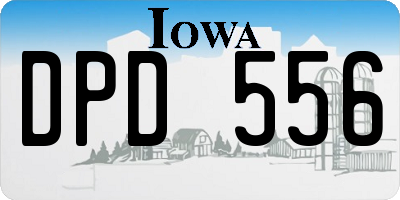 IA license plate DPD556