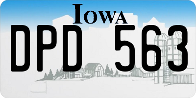 IA license plate DPD563