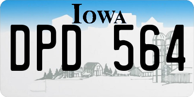 IA license plate DPD564