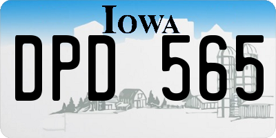 IA license plate DPD565