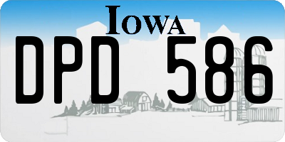 IA license plate DPD586