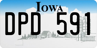 IA license plate DPD591