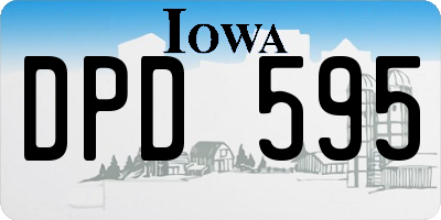 IA license plate DPD595