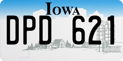 IA license plate DPD621