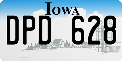 IA license plate DPD628