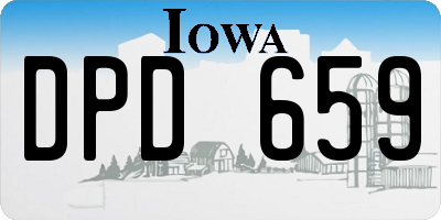 IA license plate DPD659