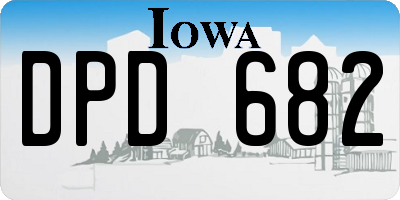 IA license plate DPD682