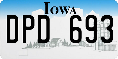 IA license plate DPD693