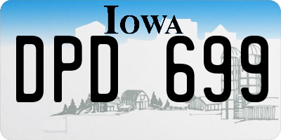 IA license plate DPD699
