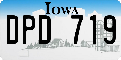 IA license plate DPD719