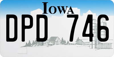 IA license plate DPD746