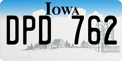 IA license plate DPD762