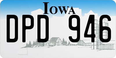 IA license plate DPD946