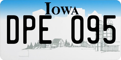 IA license plate DPE095