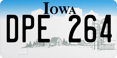 IA license plate DPE264