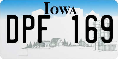 IA license plate DPF169