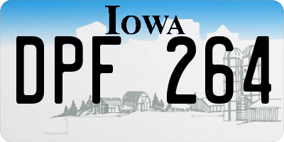 IA license plate DPF264