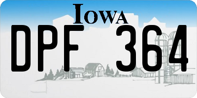 IA license plate DPF364