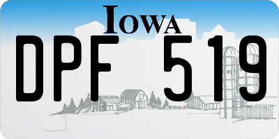 IA license plate DPF519