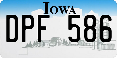 IA license plate DPF586