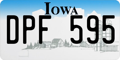 IA license plate DPF595