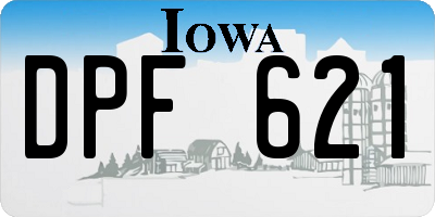 IA license plate DPF621