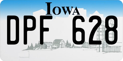 IA license plate DPF628