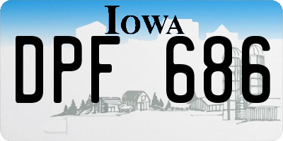 IA license plate DPF686