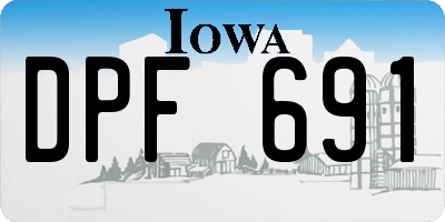 IA license plate DPF691