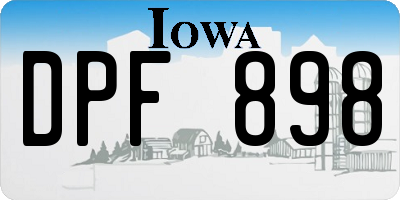 IA license plate DPF898