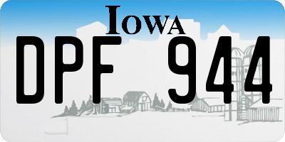 IA license plate DPF944