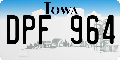 IA license plate DPF964