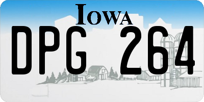 IA license plate DPG264