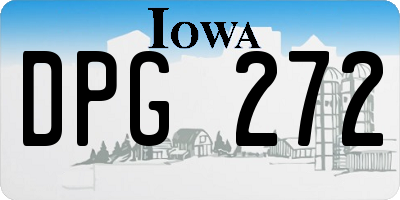 IA license plate DPG272