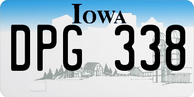 IA license plate DPG338