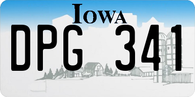 IA license plate DPG341