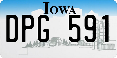 IA license plate DPG591
