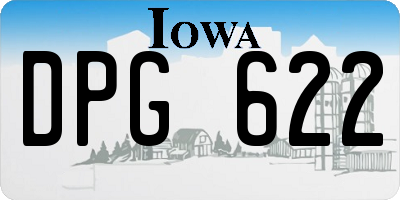 IA license plate DPG622