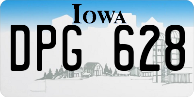 IA license plate DPG628