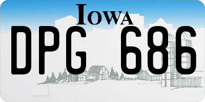 IA license plate DPG686