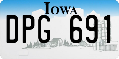 IA license plate DPG691