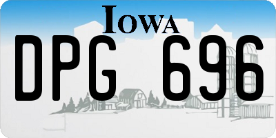 IA license plate DPG696