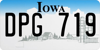 IA license plate DPG719