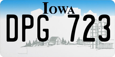 IA license plate DPG723