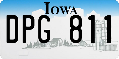 IA license plate DPG811