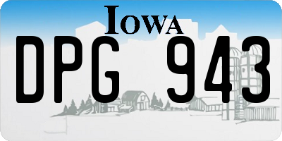 IA license plate DPG943