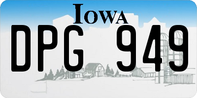 IA license plate DPG949