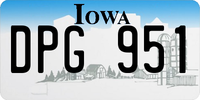 IA license plate DPG951